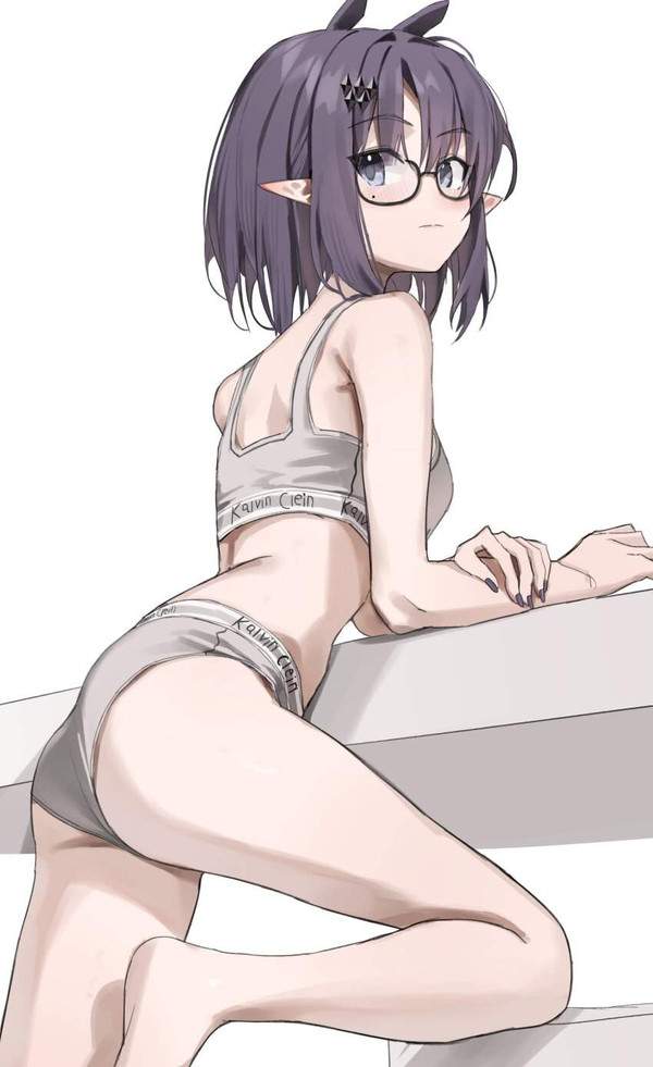 【運動神経良さそう】スレンダー体型スポブラ＆ショーツ女子の二次エロ画像【36枚目】