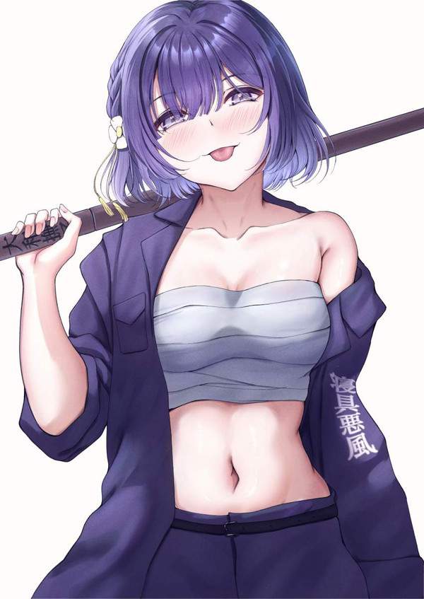 【年少系】サラシがブラジャー代わりな女ヤンキー達の二次エロ画像【悪美野式】【29枚目】