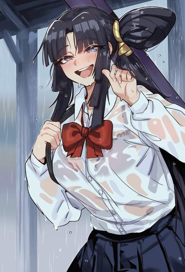 【雨水】雨に濡れた女子達の二次エロ画像【16枚目】