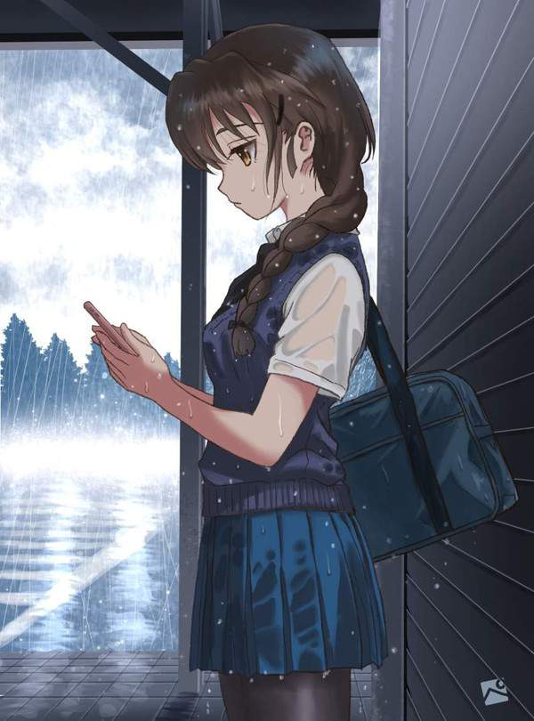 【雨水】雨に濡れた女子達の二次エロ画像【24枚目】