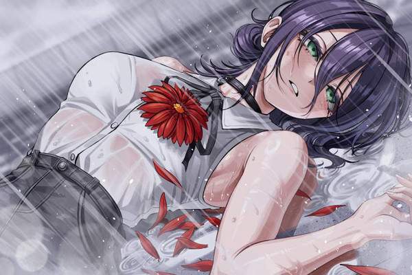 【雨水】雨に濡れた女子達の二次エロ画像【26枚目】