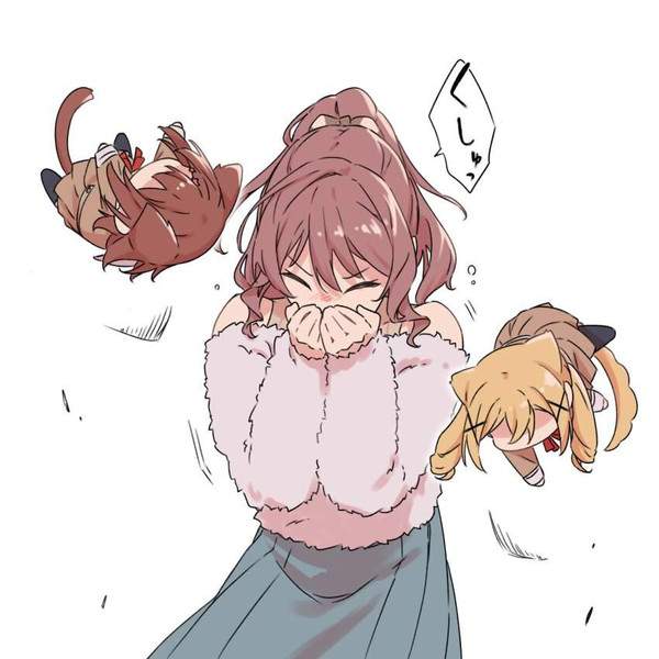 【アレルギーの日】くしゃみする女子達の二次エロ画像【32枚目】