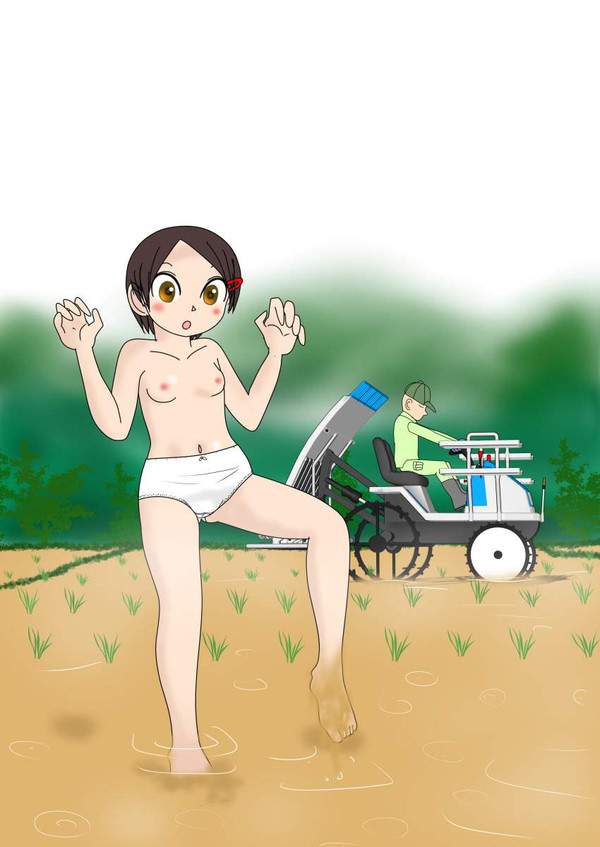 【食糧管理法公布記念日】田植えする女子達の二次エロ画像【15枚目】