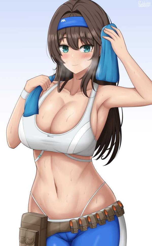 【吸いたい】汗だくフィットネス女子達の二次エロ画像【嗅ぎたい】【3枚目】