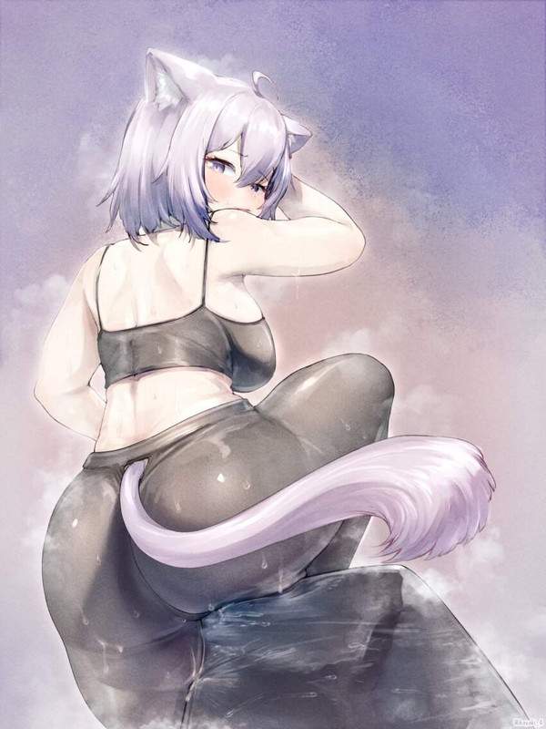 【吸いたい】汗だくフィットネス女子達の二次エロ画像【嗅ぎたい】【10枚目】