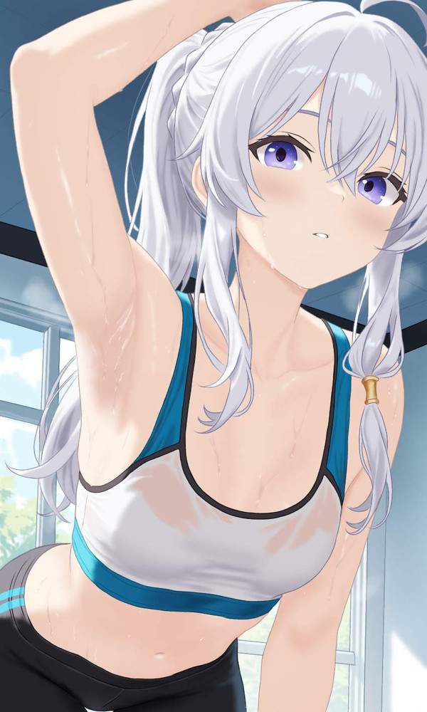 【吸いたい】汗だくフィットネス女子達の二次エロ画像【嗅ぎたい】【14枚目】