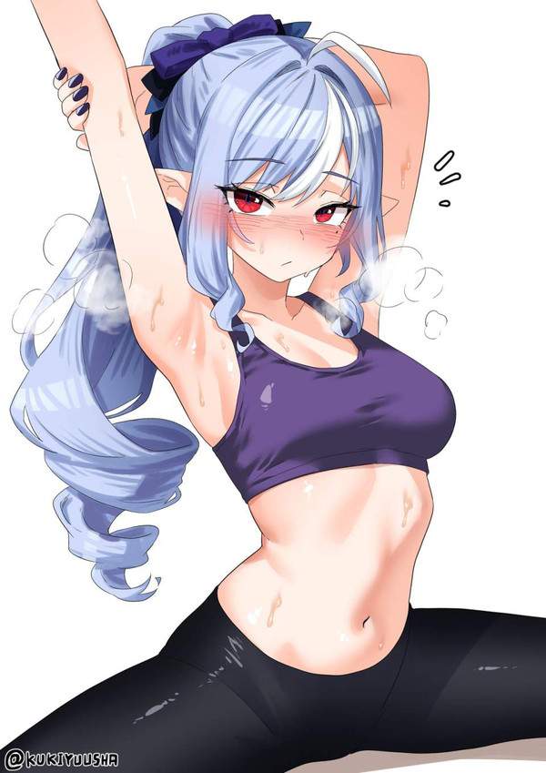 【吸いたい】汗だくフィットネス女子達の二次エロ画像【嗅ぎたい】【18枚目】