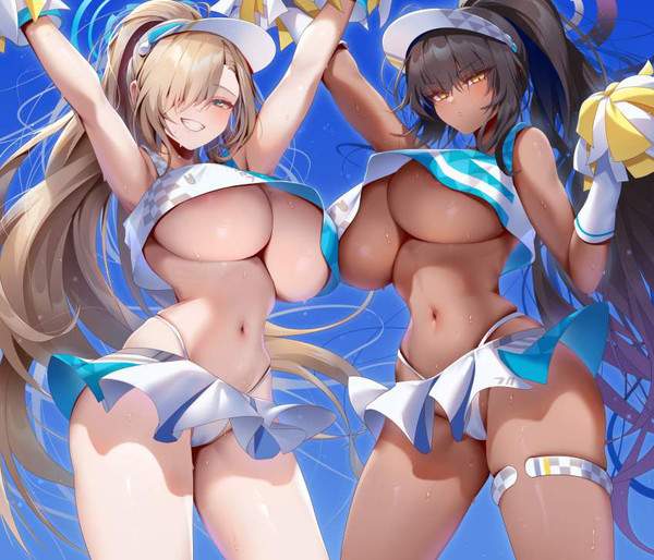 ノーブラチアリーダーの二次エロ画像【15枚目】