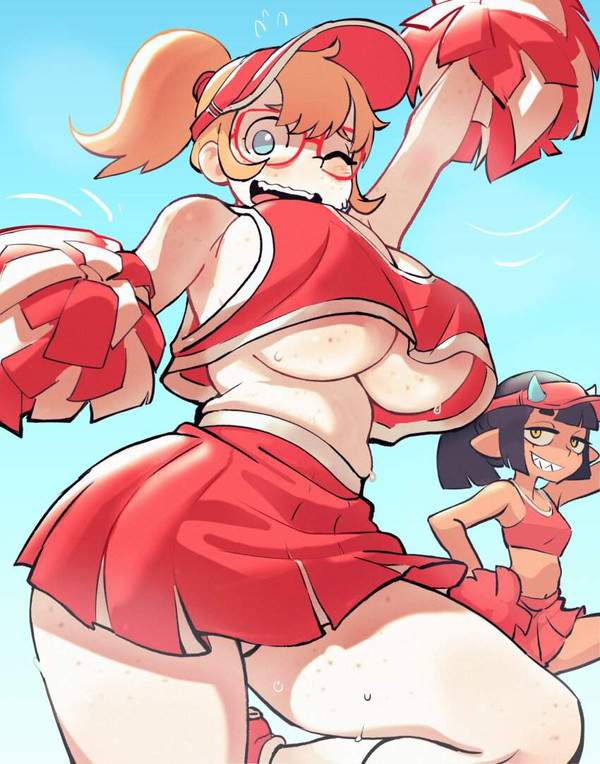 ノーブラチアリーダーの二次エロ画像【24枚目】