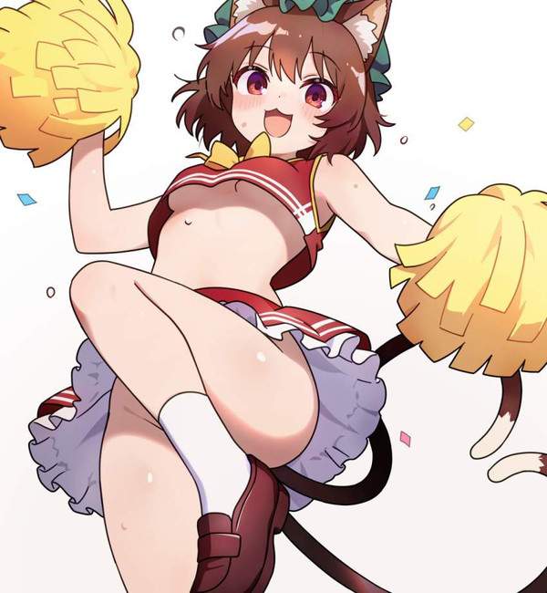 ノーパンチアリーダーの二次エロ画像【18枚目】