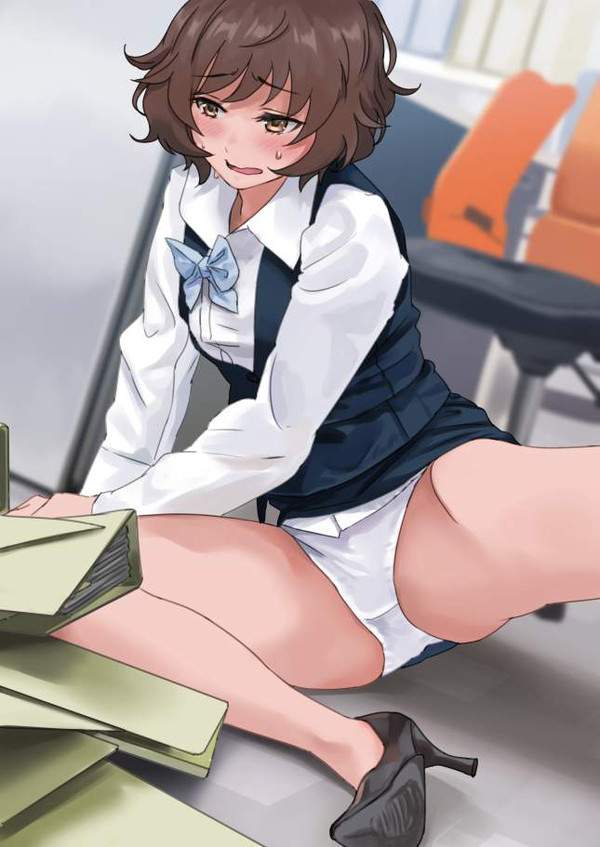 【日常系】職場で見る同僚女性のパンチラって良いよね！って二次エロ画像【2枚目】