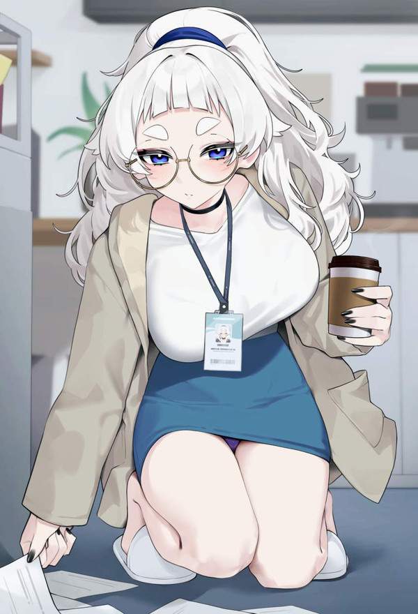 【日常系】職場で見る同僚女性のパンチラって良いよね！って二次エロ画像【10枚目】