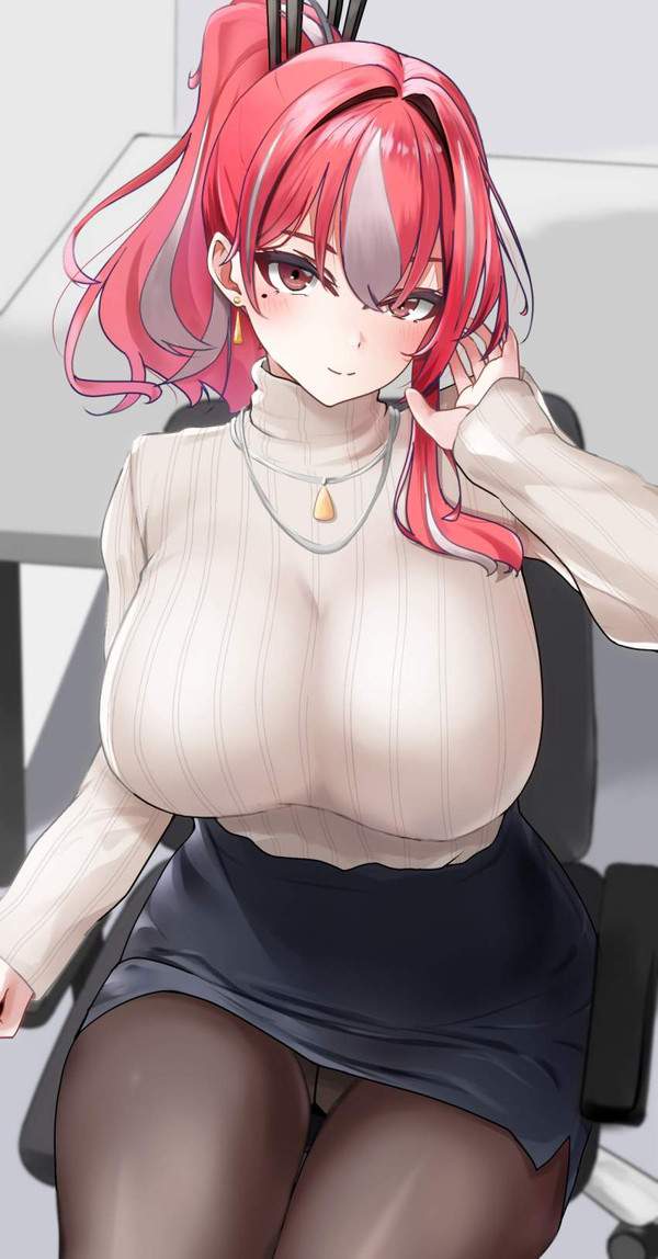 【日常系】職場で見る同僚女性のパンチラって良いよね！って二次エロ画像【14枚目】