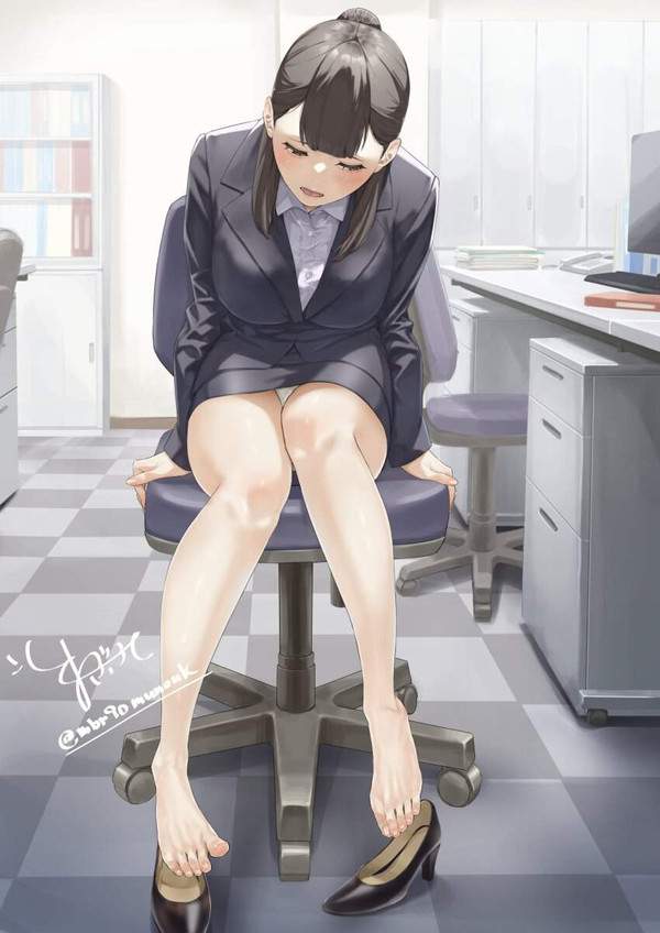 【日常系】職場で見る同僚女性のパンチラって良いよね！って二次エロ画像【20枚目】