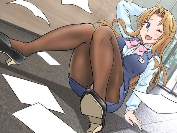 【日常系】職場で見る同僚女性のパンチラって良いよね！って二次エロ画像【34枚目】