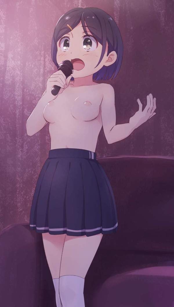 【性癖全開】カラオケボックスで脱ぎたがる女子達の二次エロ画像【29枚目】