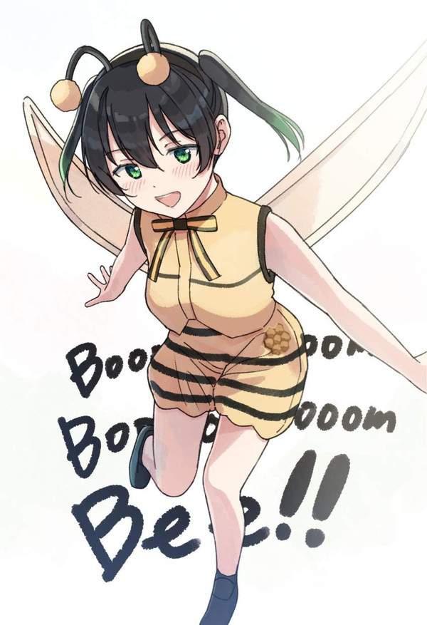 【みつばちの日】ハチのコスプレしてる女子達の二次エロ画像【13枚目】