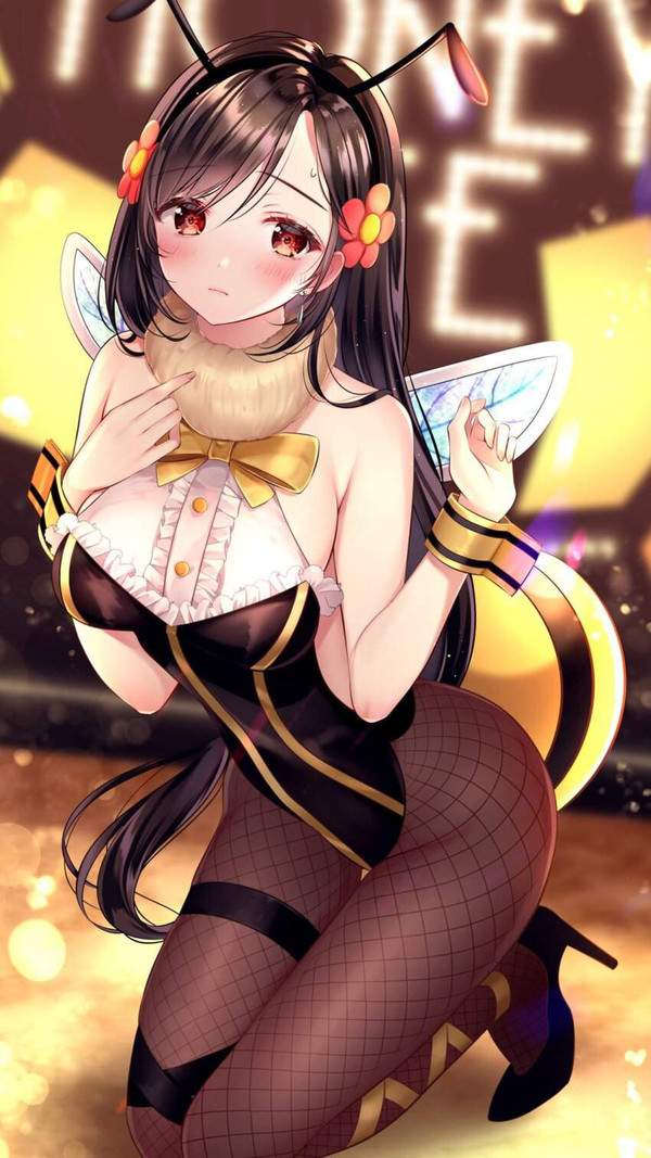 【みつばちの日】ハチのコスプレしてる女子達の二次エロ画像【17枚目】