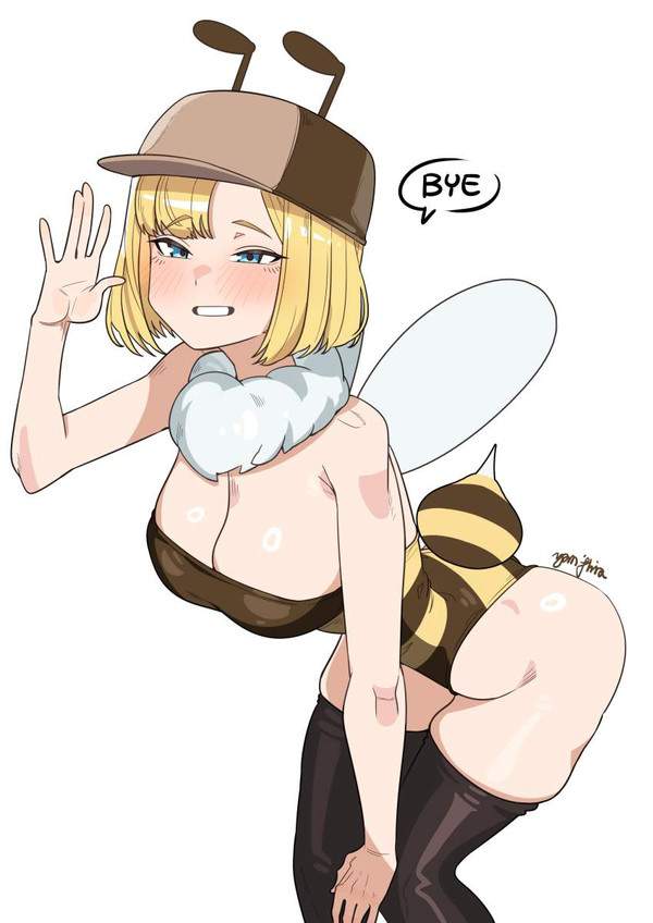 【みつばちの日】ハチのコスプレしてる女子達の二次エロ画像【34枚目】