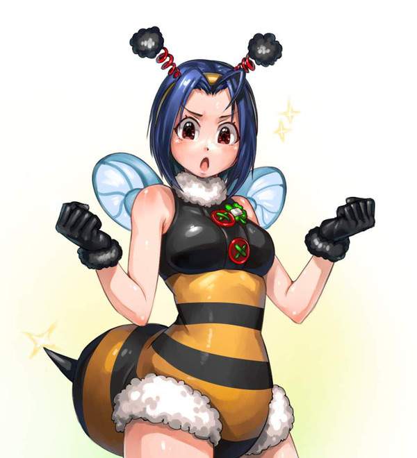【みつばちの日】ハチのコスプレしてる女子達の二次エロ画像【35枚目】