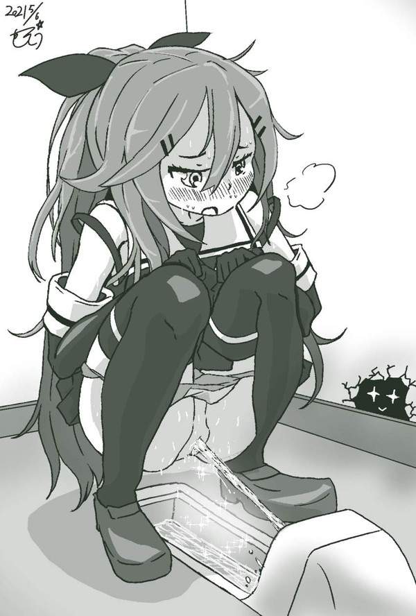 【世界反サイバー検閲デー】オシッコ姿を盗撮されてる女子達の二次エロ画像【5枚目】