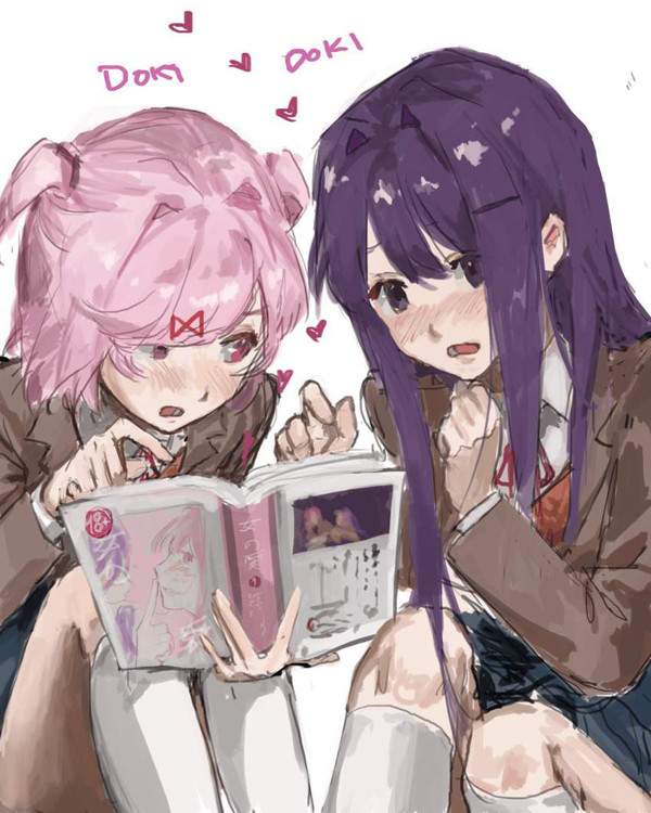 【漫画週刊誌の日】マンガ読んでる女子達の二次エロ画像【15枚目】