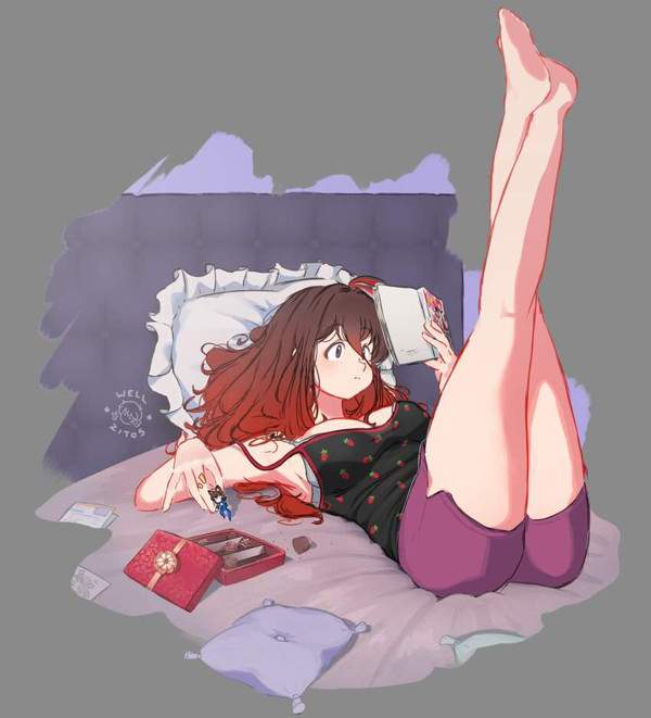 【漫画週刊誌の日】マンガ読んでる女子達の二次エロ画像【20枚目】