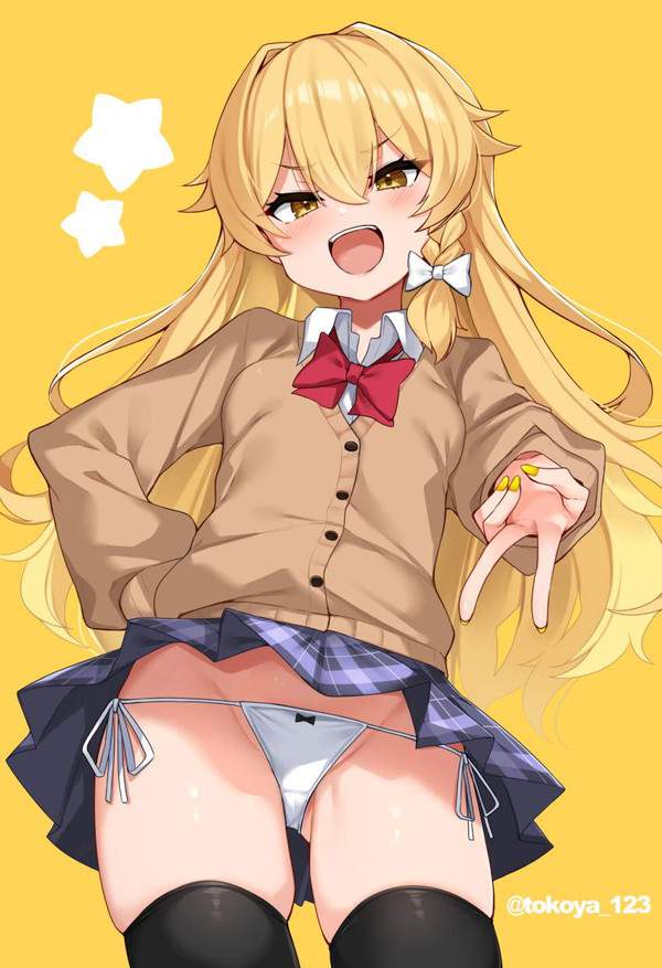 【春分の日】風パンチラしてるJK達の二次エロ画像【5枚目】