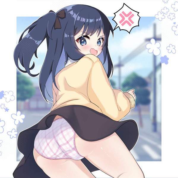 【春分の日】風パンチラしてるJK達の二次エロ画像【31枚目】