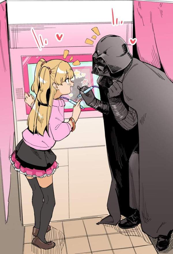 【プリの日】プリクラ撮ってる女子達の二次エロ画像【5枚目】