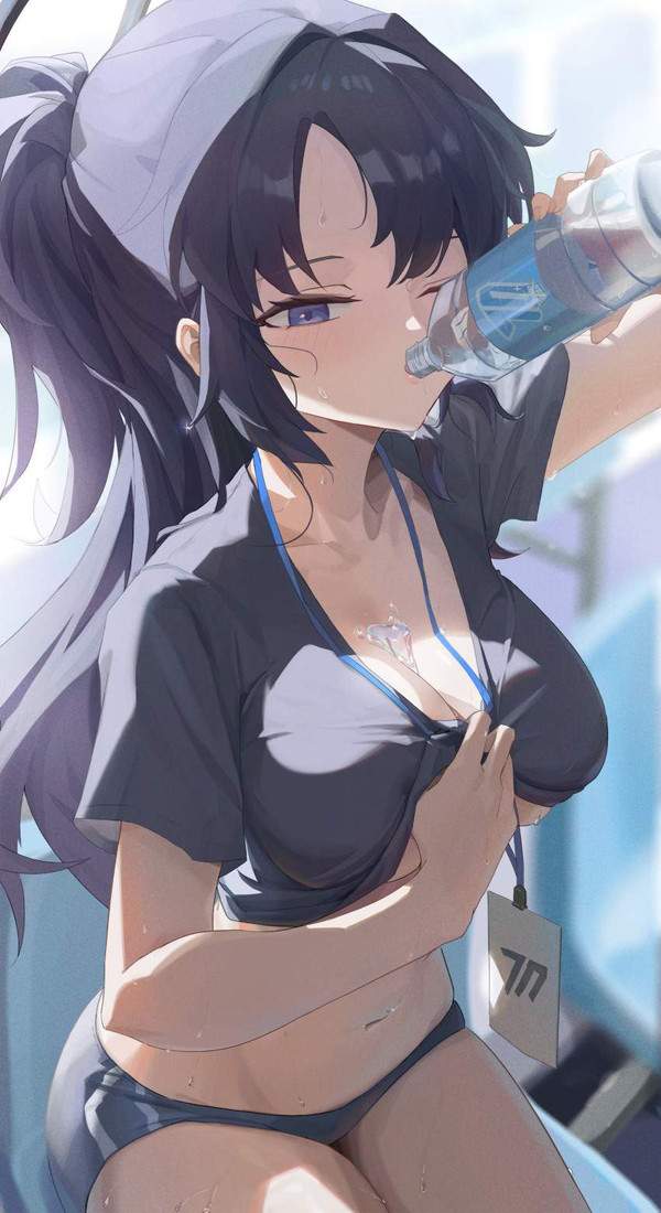 【世界水の日】ペットボトルの水を飲む女子達の二次エロ画像【4枚目】