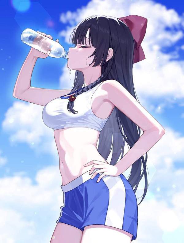 【世界水の日】ペットボトルの水を飲む女子達の二次エロ画像【21枚目】