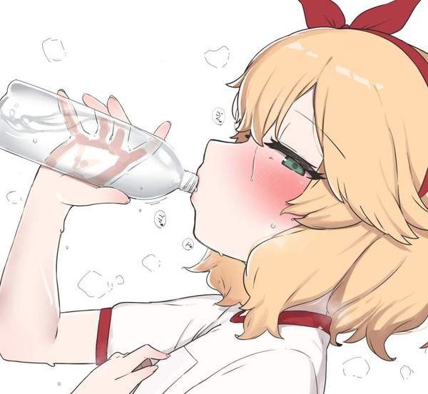 【世界水の日】ペットボトルの水を飲む女子達の二次エロ画像【26枚目】