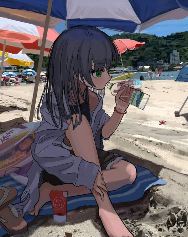 【世界水の日】ペットボトルの水を飲む女子達の二次エロ画像【29枚目】