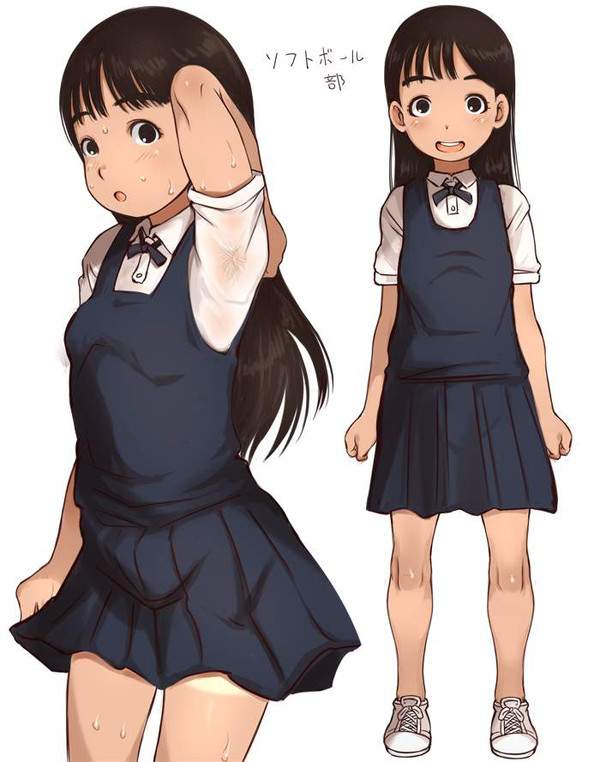 【生えたて感】腋毛生えてるロリ娘の二次エロ画像【21枚目】