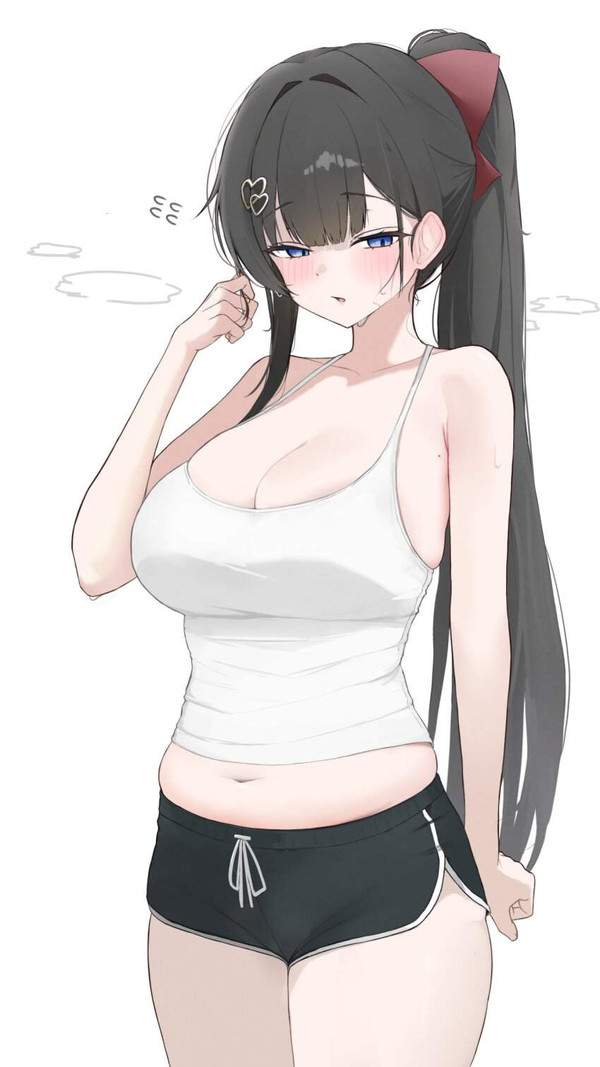 【夏の部屋着】ぽっちゃりキャミソール女子の二次エロ画像【12枚目】