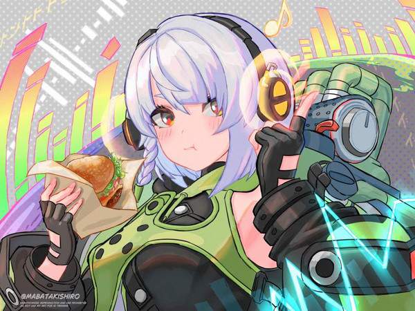 【しっかりいい朝食の日】ハンバーガーを食べる女子達の二次エロ画像【栄養満点の朝飯の代表】【7枚目】