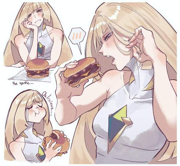 【しっかりいい朝食の日】ハンバーガーを食べる女子達の二次エロ画像【栄養満点の朝飯の代表】【25枚目】