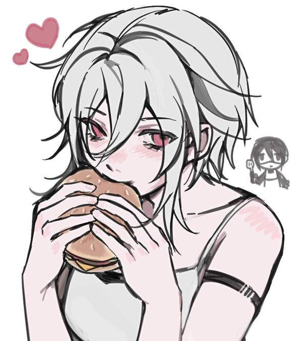 【しっかりいい朝食の日】ハンバーガーを食べる女子達の二次エロ画像【栄養満点の朝飯の代表】【33枚目】