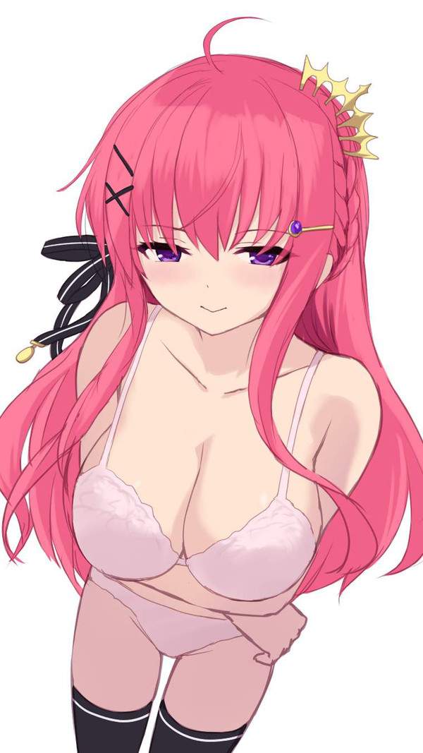 【桜を名残惜しみつつ】ピンク色のブラジャー&パンティーを着用した女子達の二次エロ画像【5枚目】