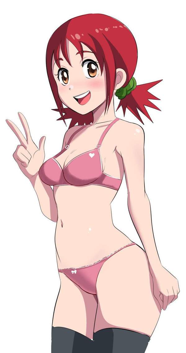 【桜を名残惜しみつつ】ピンク色のブラジャー&パンティーを着用した女子達の二次エロ画像【11枚目】