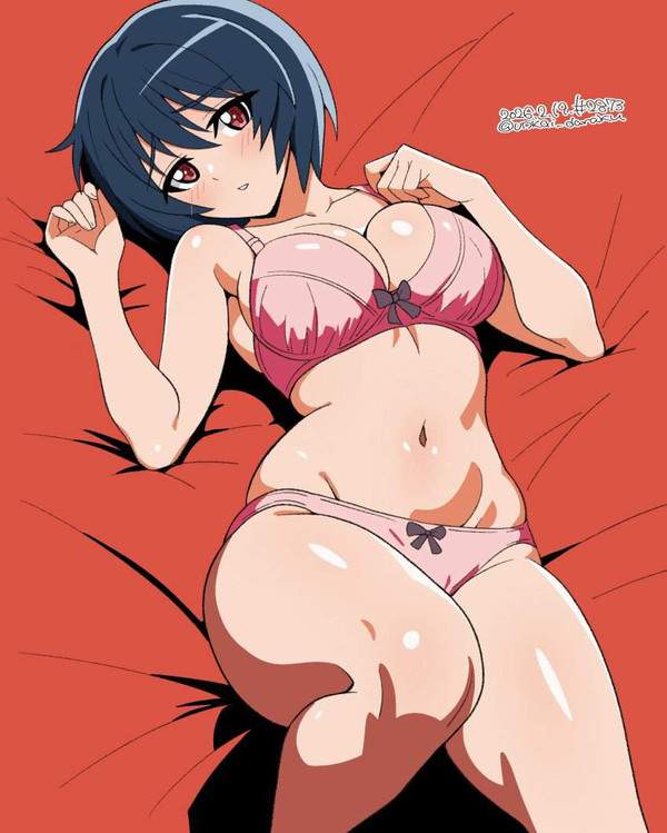 【桜を名残惜しみつつ】ピンク色のブラジャー&パンティーを着用した女子達の二次エロ画像【14枚目】