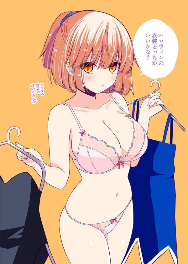 【桜を名残惜しみつつ】ピンク色のブラジャー&パンティーを着用した女子達の二次エロ画像【23枚目】