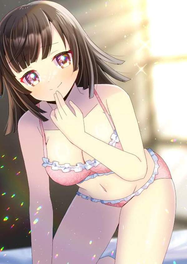 【桜を名残惜しみつつ】ピンク色のブラジャー&パンティーを着用した女子達の二次エロ画像【24枚目】