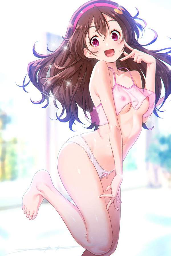 【桜を名残惜しみつつ】ピンク色のブラジャー&パンティーを着用した女子達の二次エロ画像【33枚目】