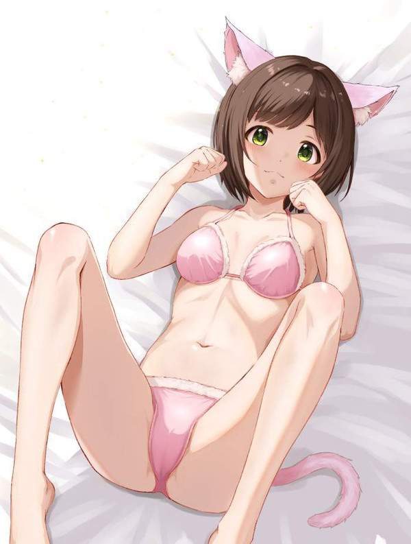 【桜を名残惜しみつつ】ピンク色のブラジャー&パンティーを着用した女子達の二次エロ画像【37枚目】