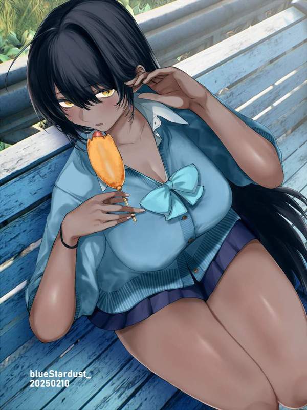 【どっち！？】アメリカンドッグorチーズハットグと女子の二次エロ画像【8枚目】