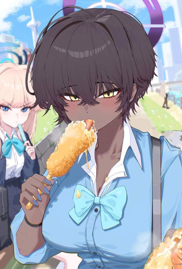 【どっち！？】アメリカンドッグorチーズハットグと女子の二次エロ画像【28枚目】