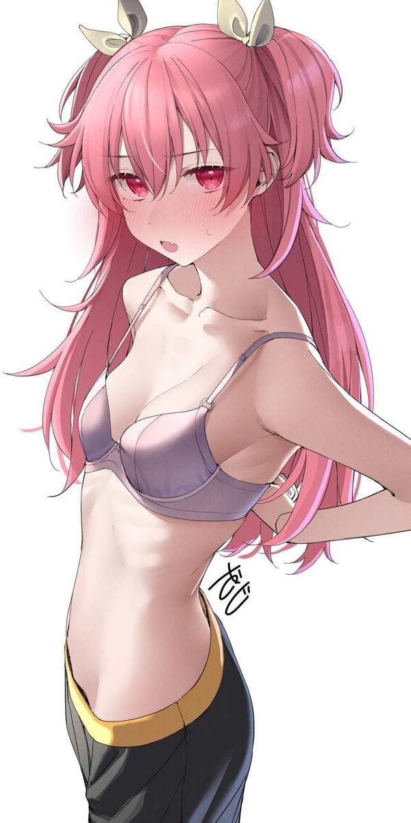 【あと少し】両腕を後ろに回してブラジャー外そうとしてる女子達の二次エロ画像【20枚目】