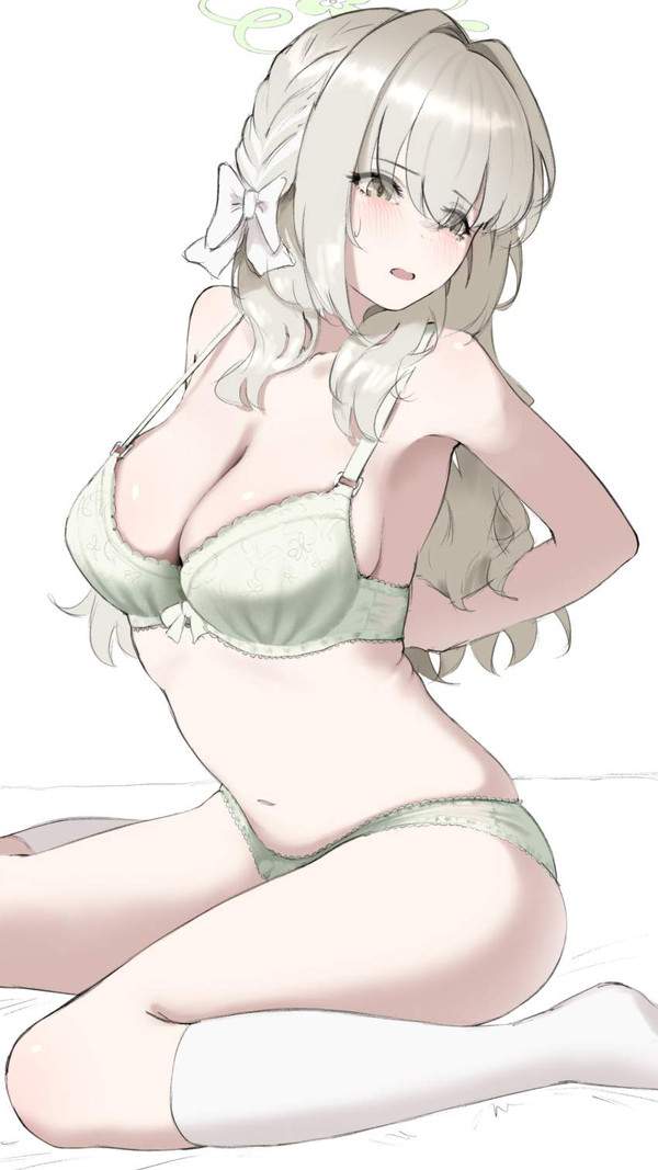 【あと少し】両腕を後ろに回してブラジャー外そうとしてる女子達の二次エロ画像【24枚目】